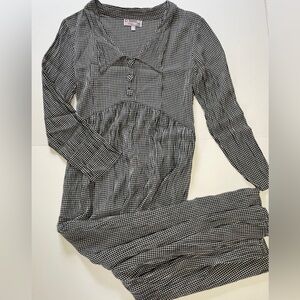 Ci Sono Gingham Summer Midi Dress